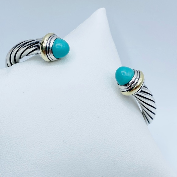 David Yurman 7mm Turquoise Bracelet - Picture 4 of 14